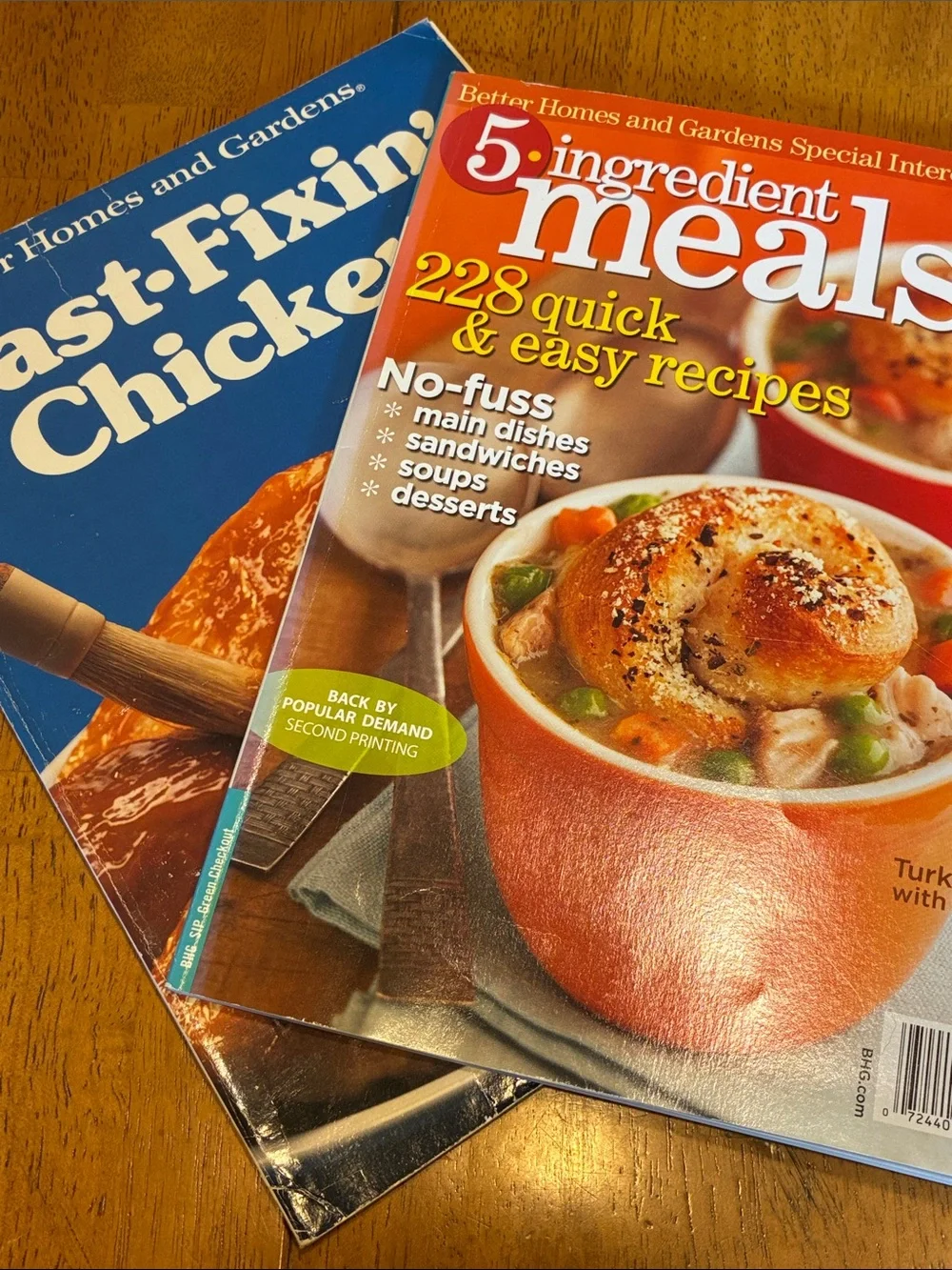 Better Homes & Gardens 5-Ingredient Meals Fast Fixin chicken magazine cookbooks